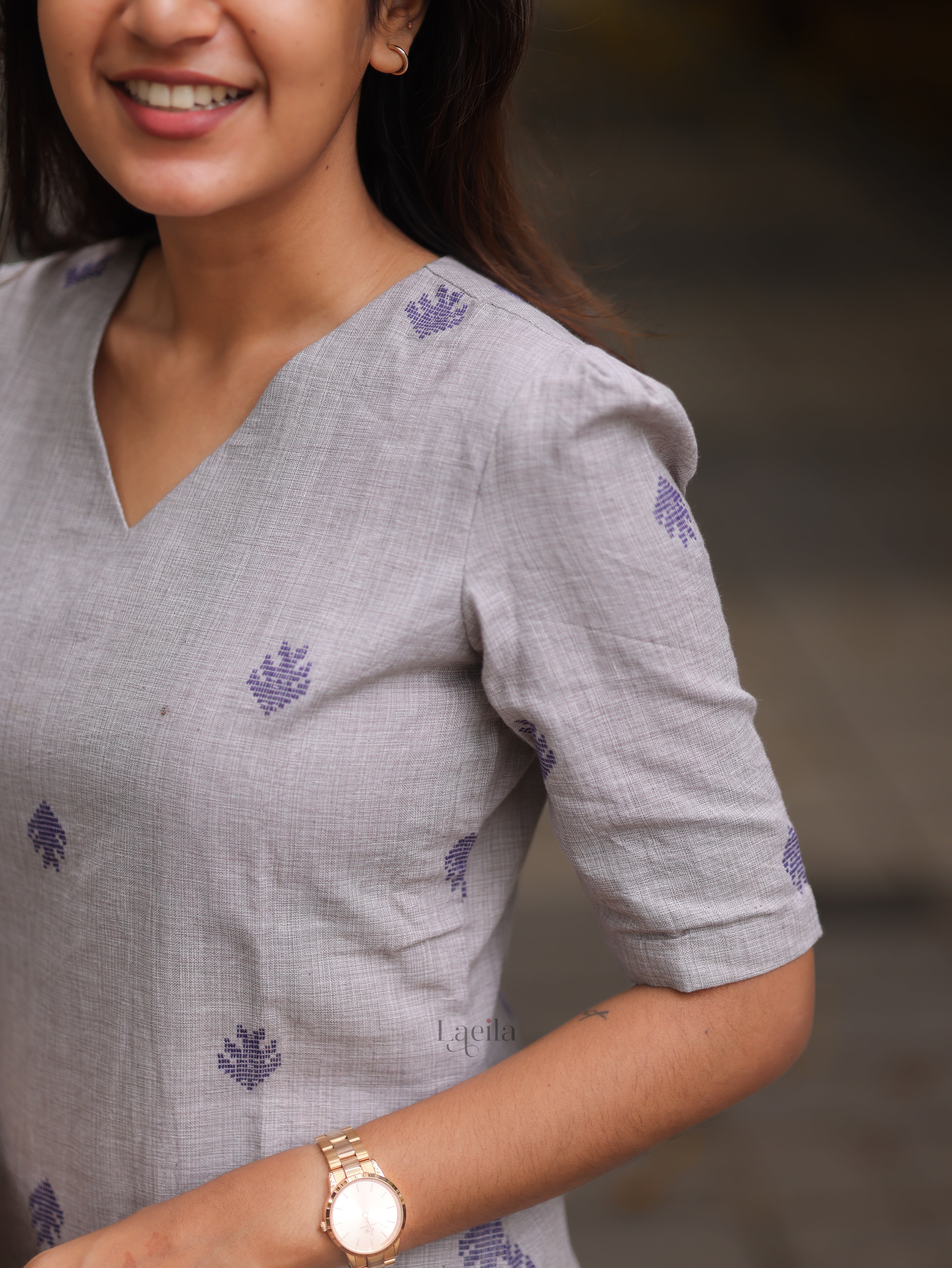 Grey cotton top